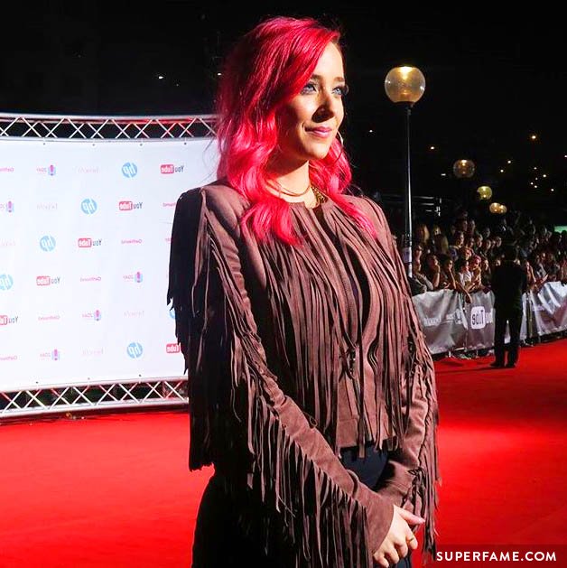 Jenna Marbles on the red carpet.