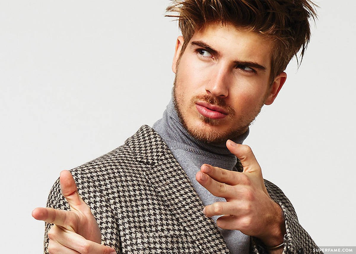 Joey Graceffa in a suit. 