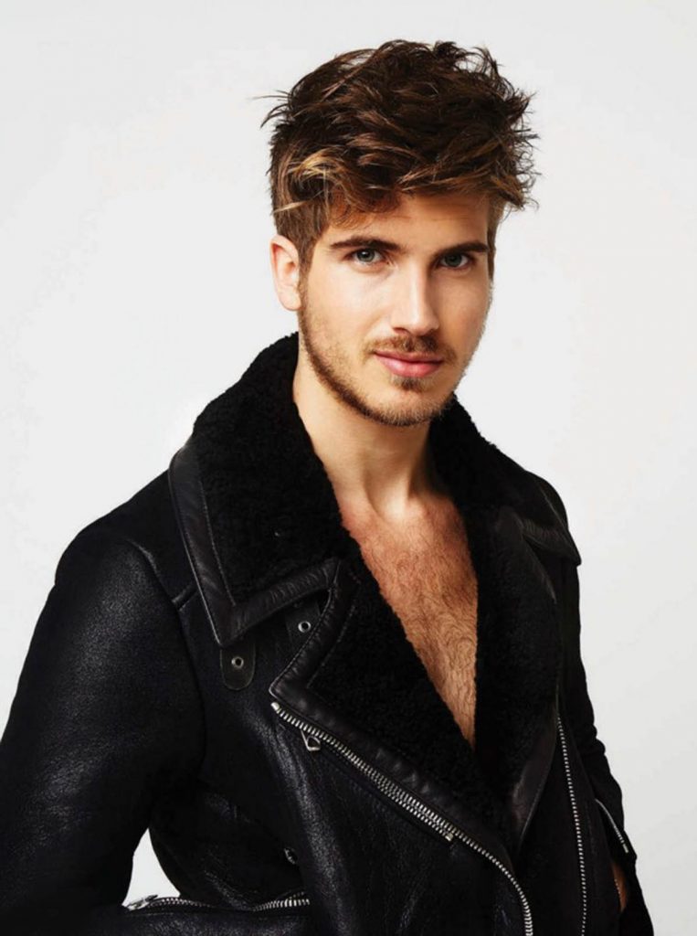 Joey Graceffa in leather. 