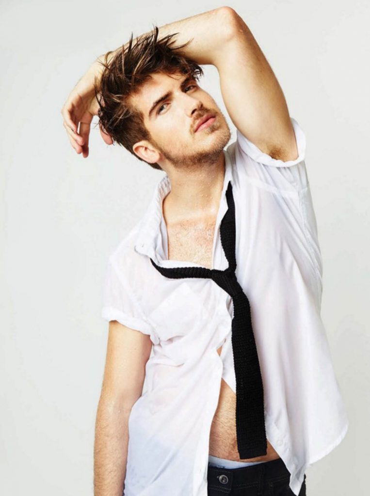 Joey Graceffa gets wet.