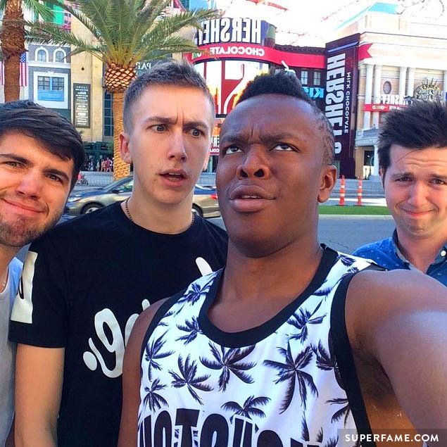 KSI with friends in Vegas.