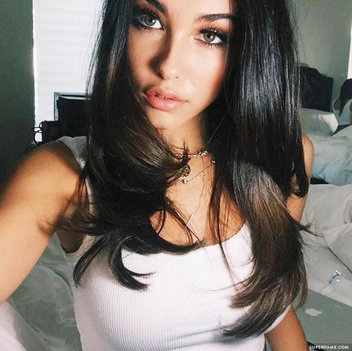 Madison Beer's hair.