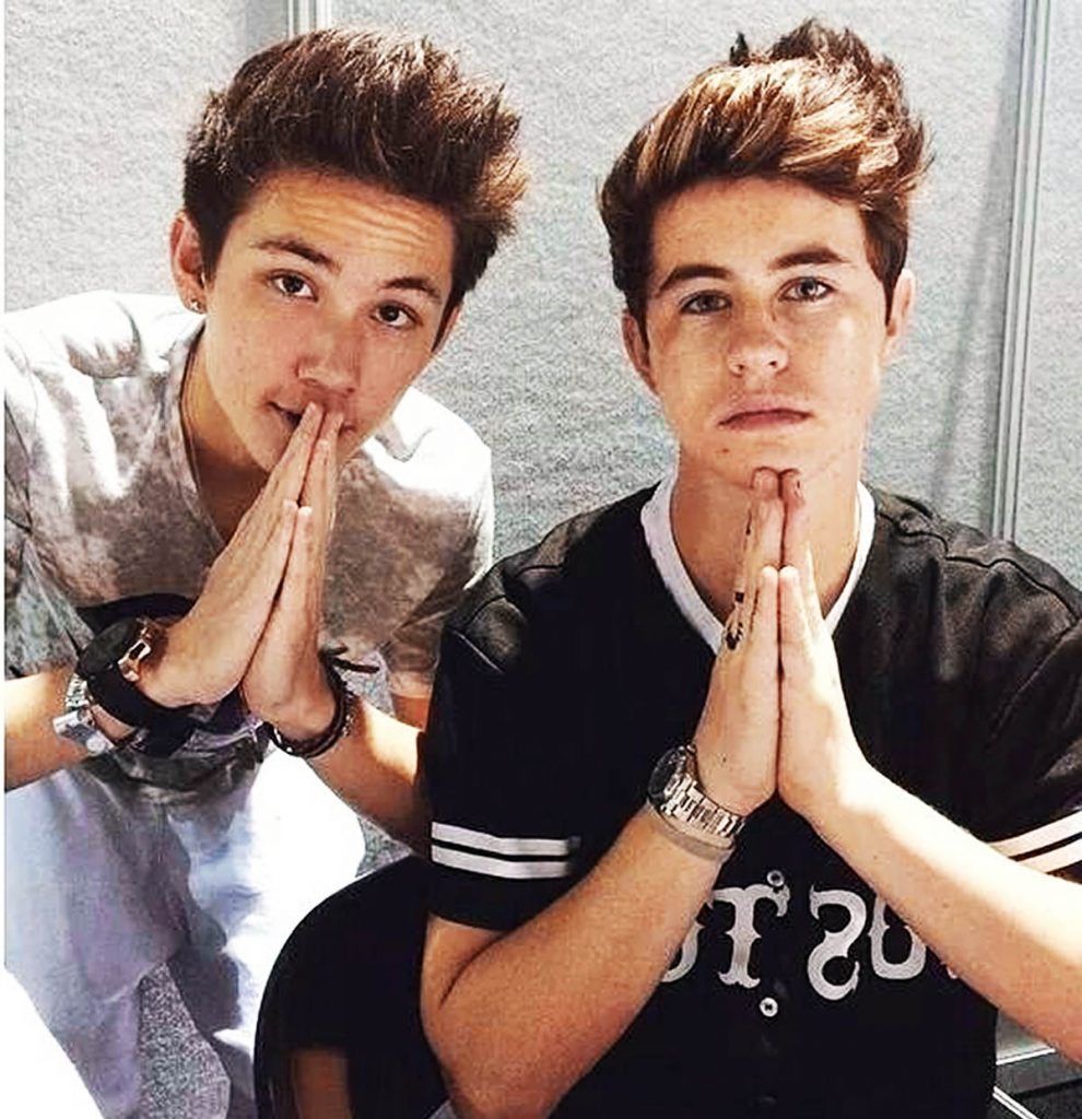 Carter Reynolds with Nash Grier. 