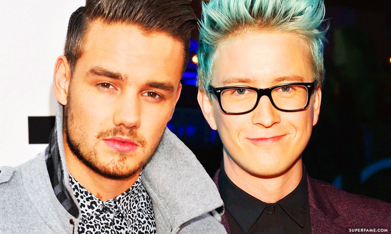 Tyler Oakley with One Direction.
