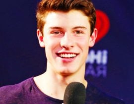 Shawn Mendes smiling.
