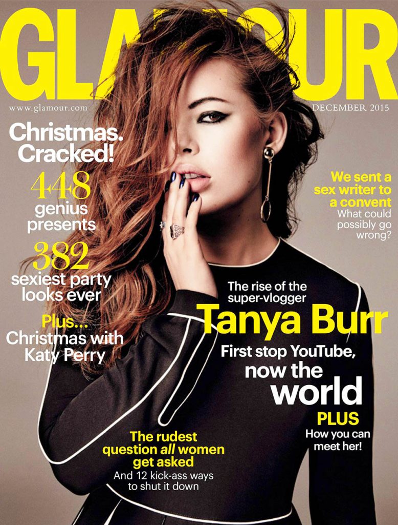 Tanya Burr covers Glamour.