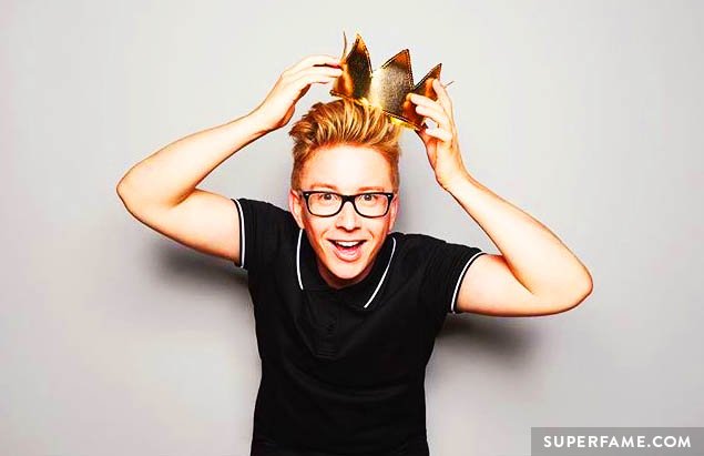 Tyler Oakley wears his crown.