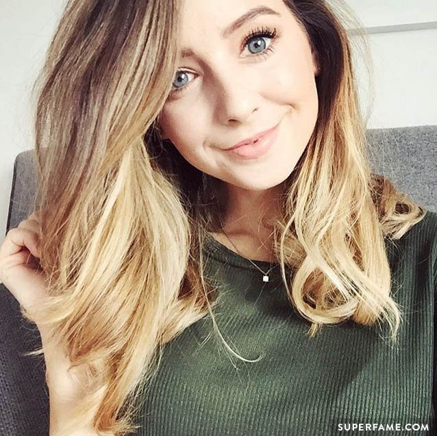 Zoella poses on Instagram.