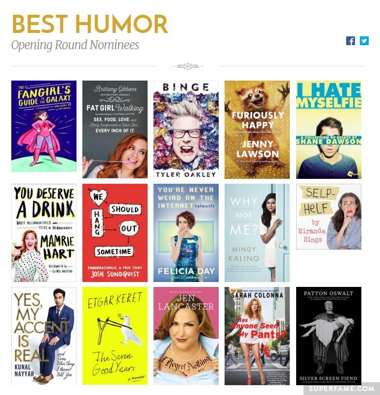 The Best Humor category.