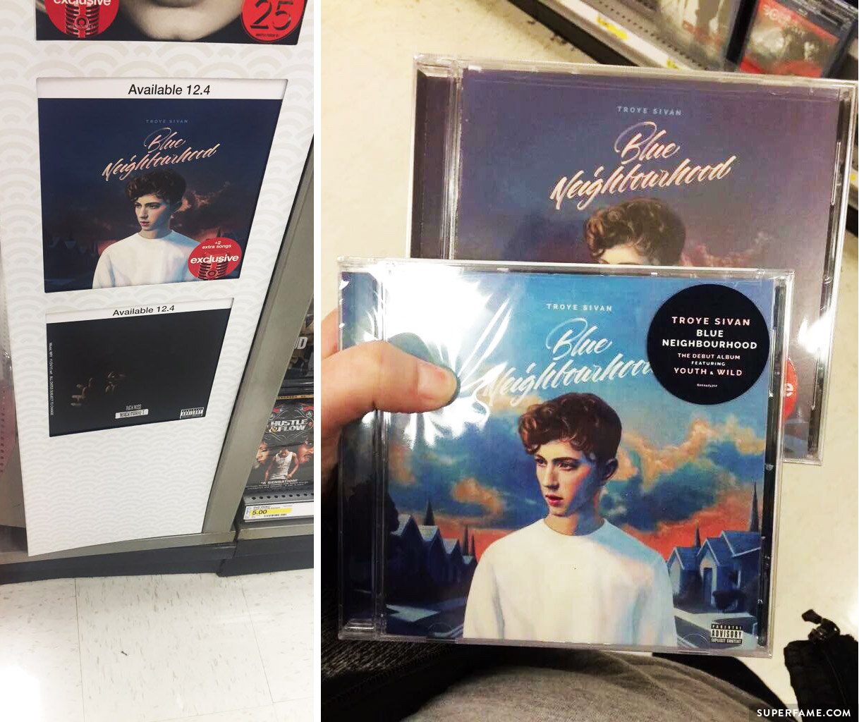 Fans found Troye's album in stores a week early. (Photo: Twitter)
