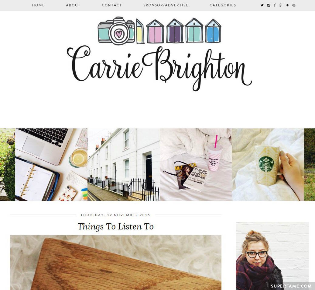 Carrie's blog.