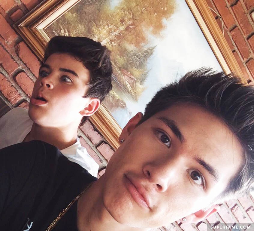 Hayes Grier with Carter Reynolds.