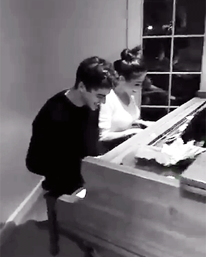 Madison and Jack play the piano.