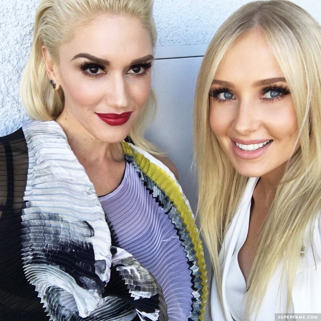 Gwen Stefani and Lauren Curtis.