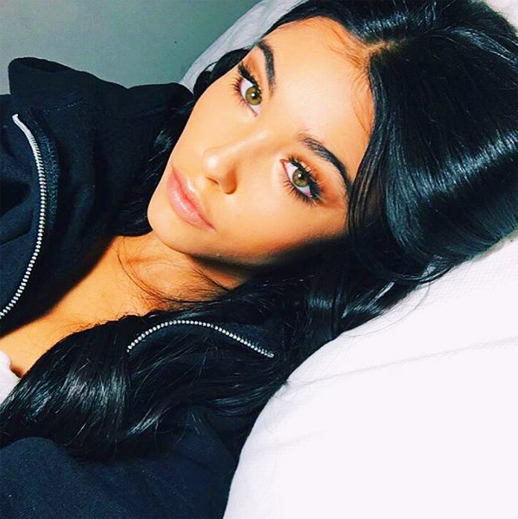 Madison Beer in bed.