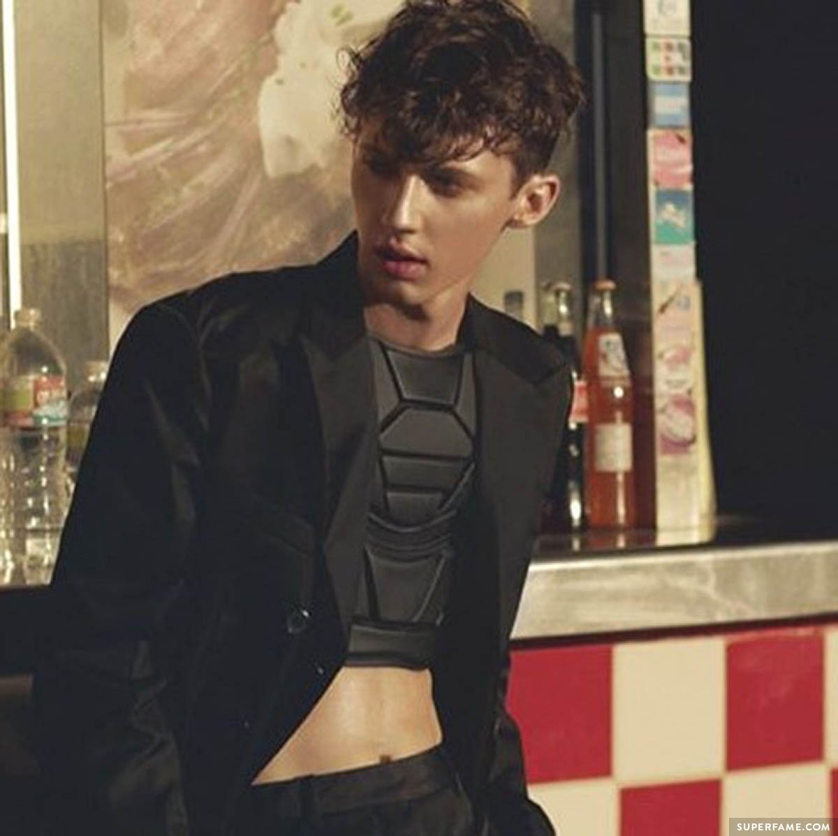 Troye Sivan modelling.