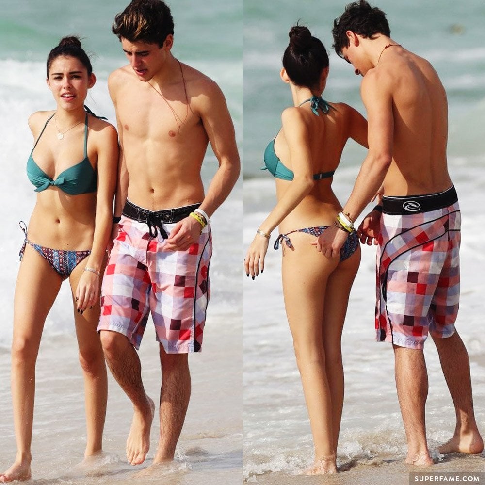 Jack with Madison at the beach.