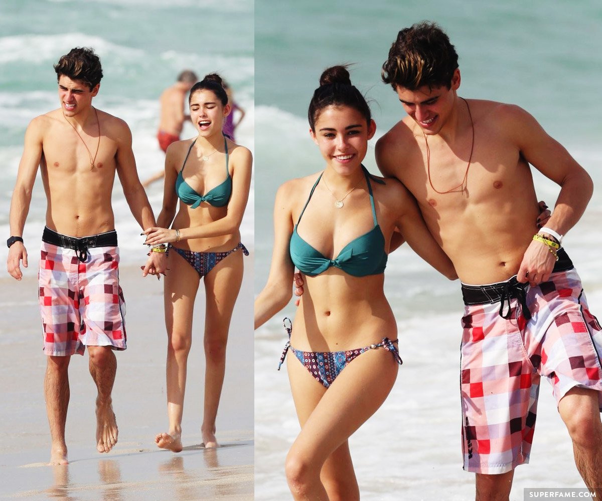 Madison and Jack shirtless.