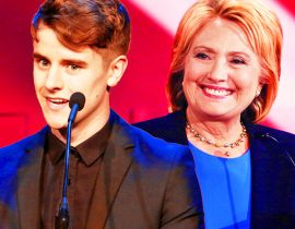 Connor Franta and Hillary Clinton