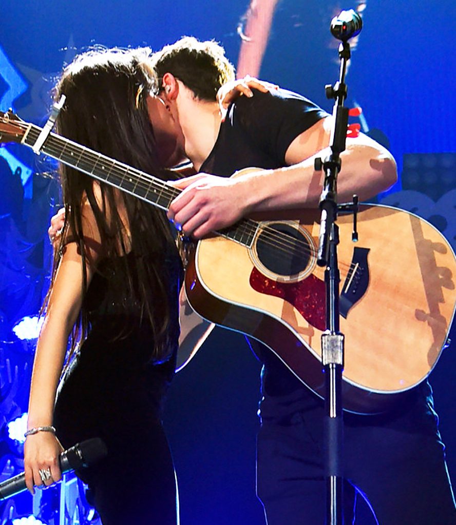 Shawn kissed by Camila.