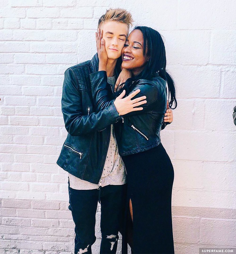 Jack Johnson with a black girl.