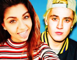 Andrea Russett and Sam Wilkinson.