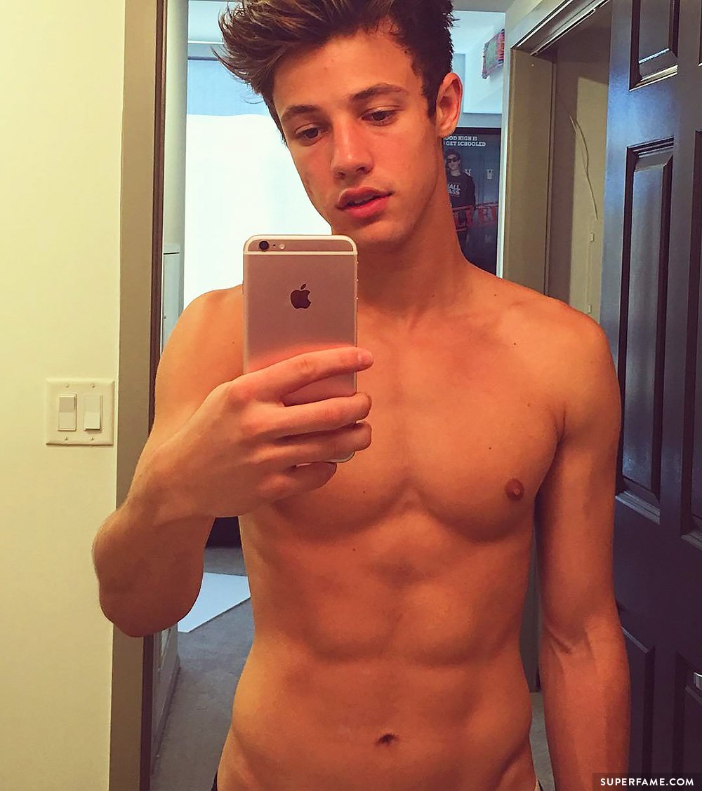 Cameron Dallas' abs.