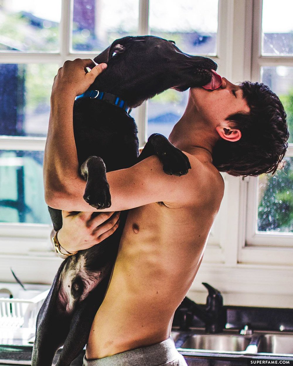 Hayes Grier with Zan.
