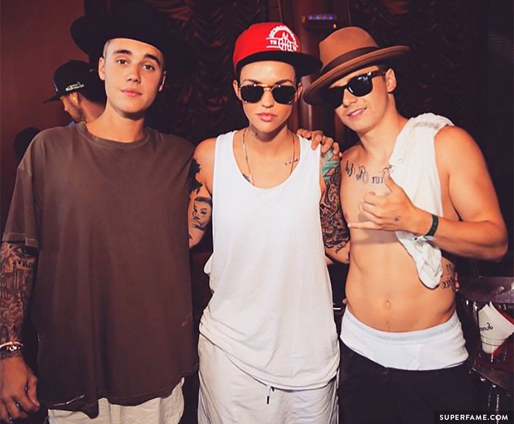 Christian Beadles. Justin Bieber and Ruby Rose.