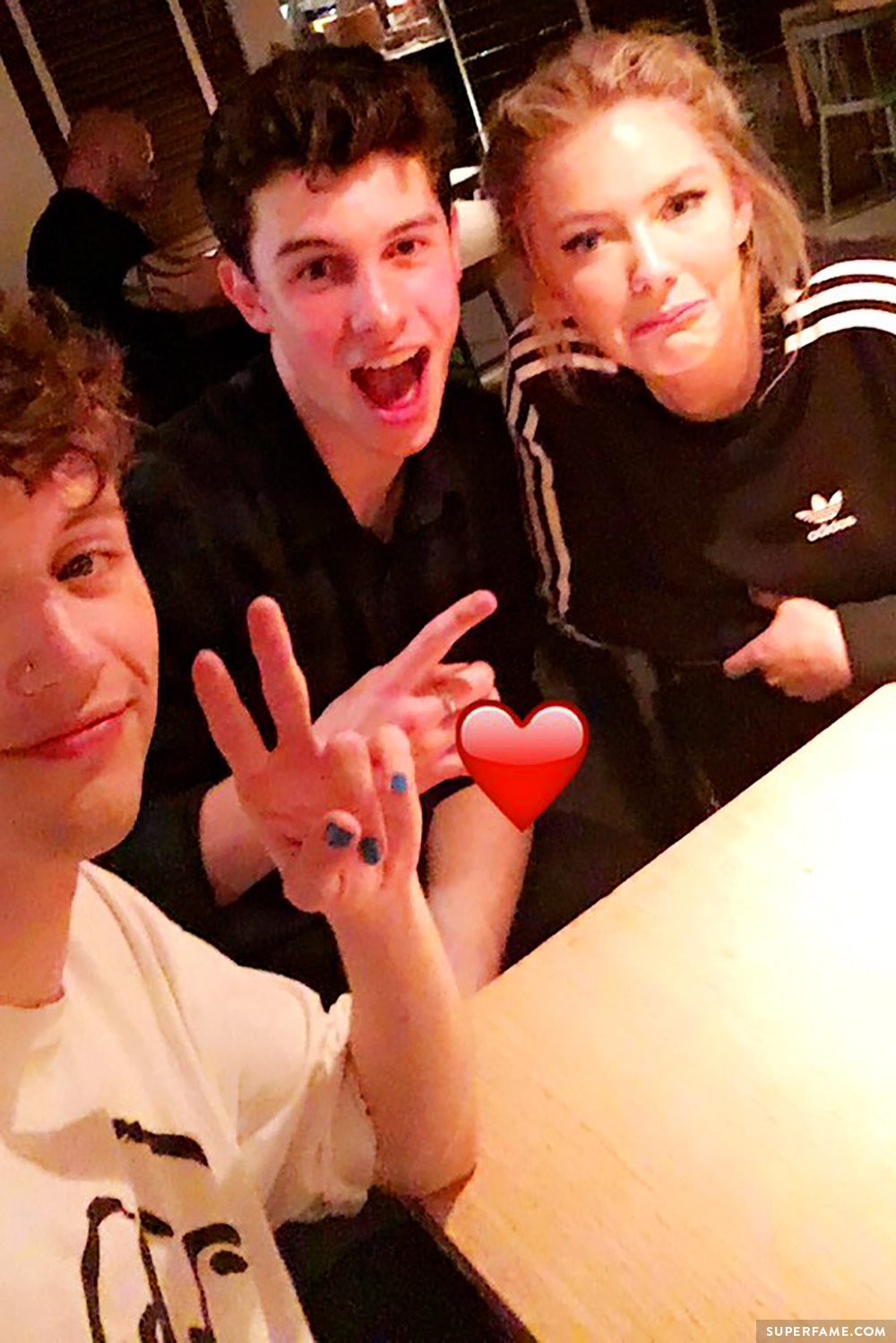 Troye, Astrid and Shawn.