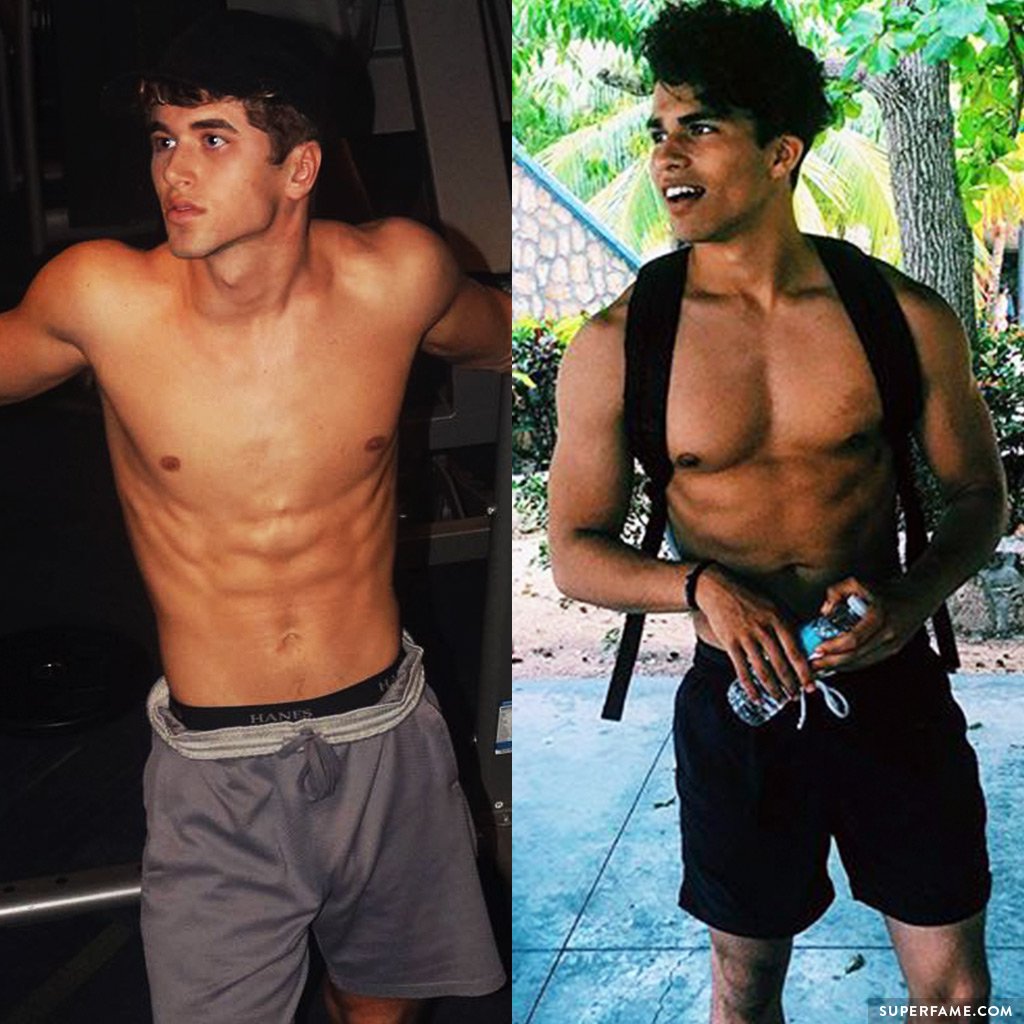 Alex Aiono shirtless.