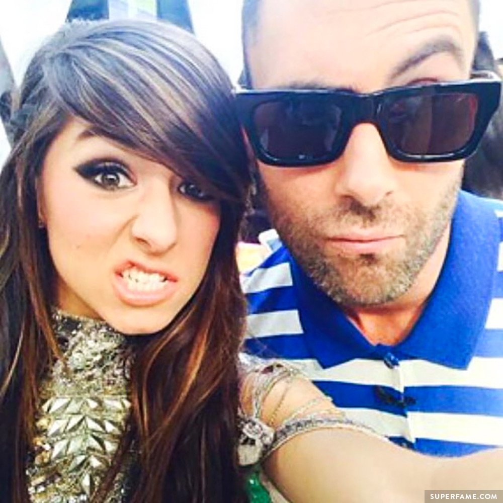 Adam Levine and Christina Grimmie.