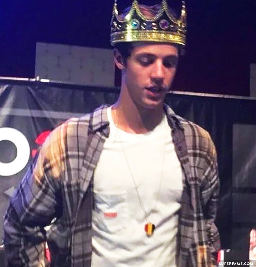 Cameron Dallas's crown.