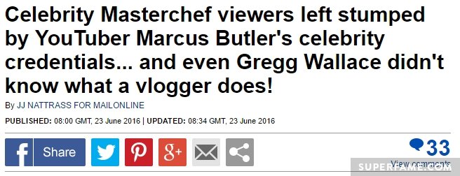 Marcus Butler Struggles On Celebrity Masterchef Hits Back At Haters Superfame