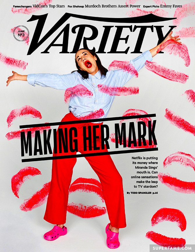 Miranda Sings' Variety cover.