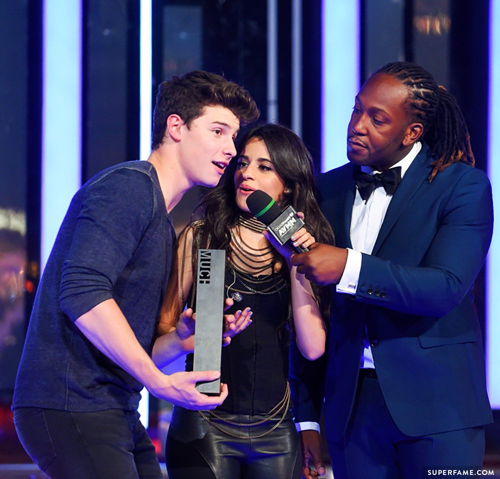 Shawn and Camila at awards.