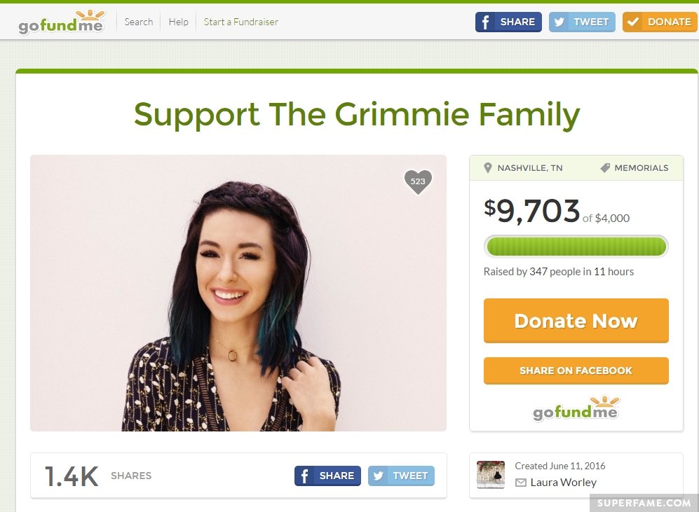 GoFundMe for Christina.