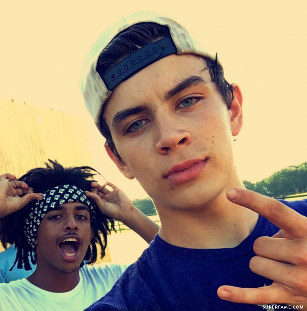 Hayes Grier and Tez.
