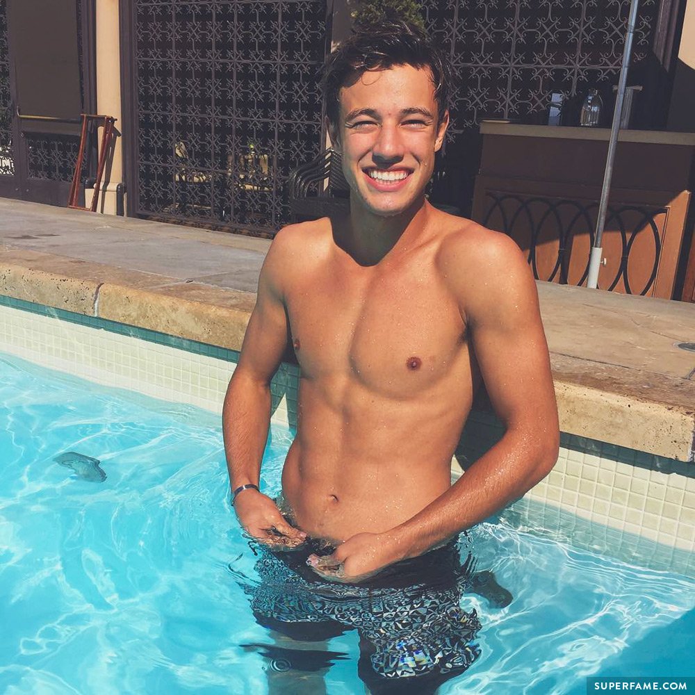 Cameron Dallas shirtless.