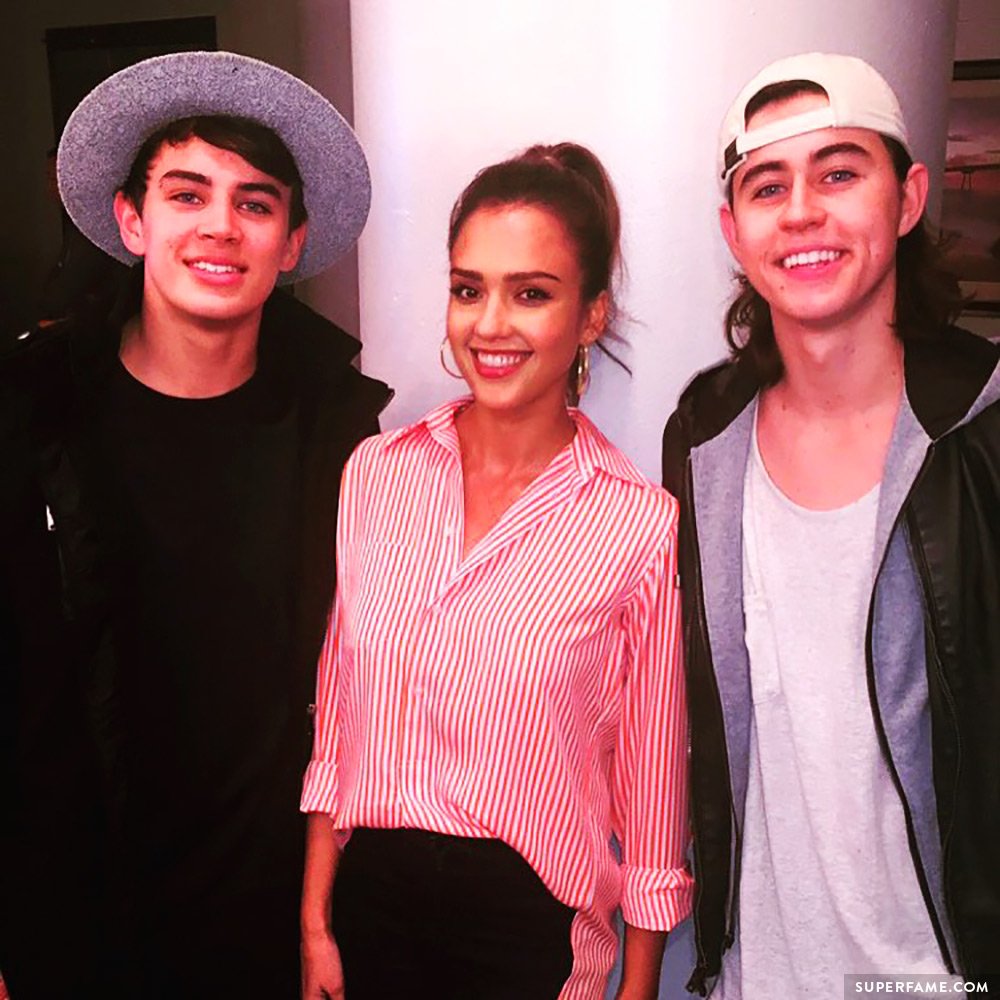 Jessica Alba and Nash and Hayes.