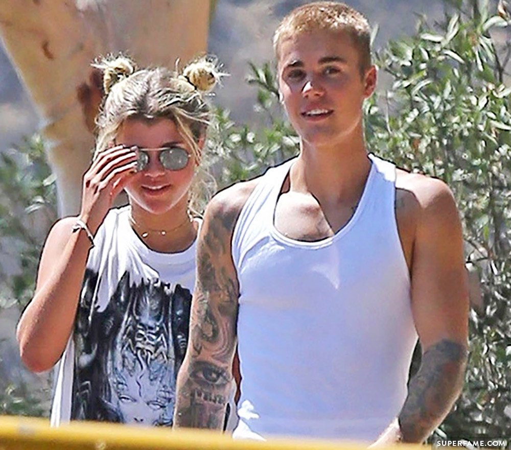 Sofia Richie and Justin Bieber.