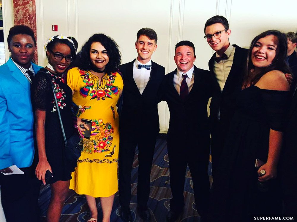 Connor Franta with honorees.