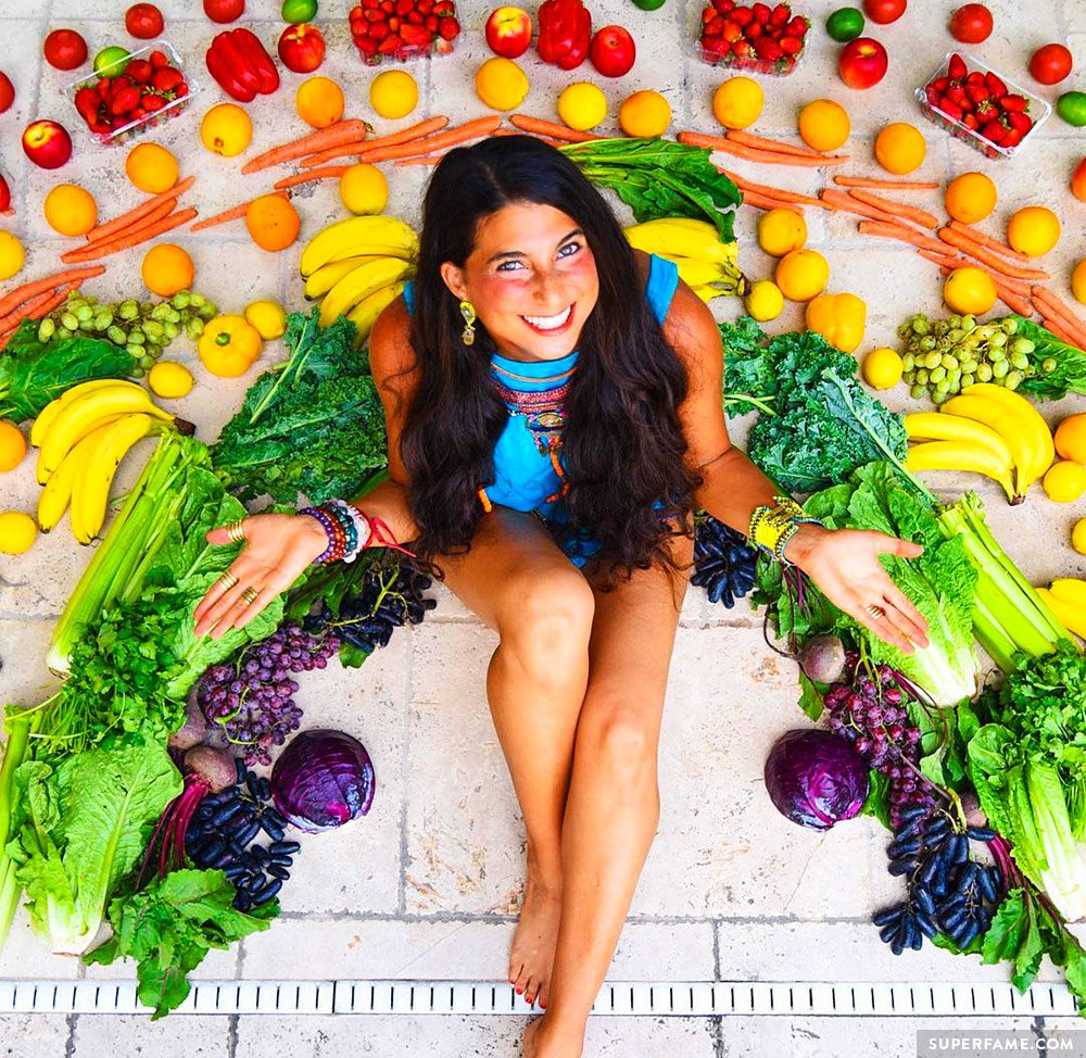 Kristina proves she loves being a raw vegan. 