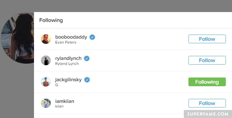 Madison re-followed Jack.