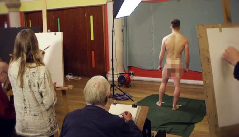 Joe Weller Strips Completely Naked For Art They Loved The View Superfame