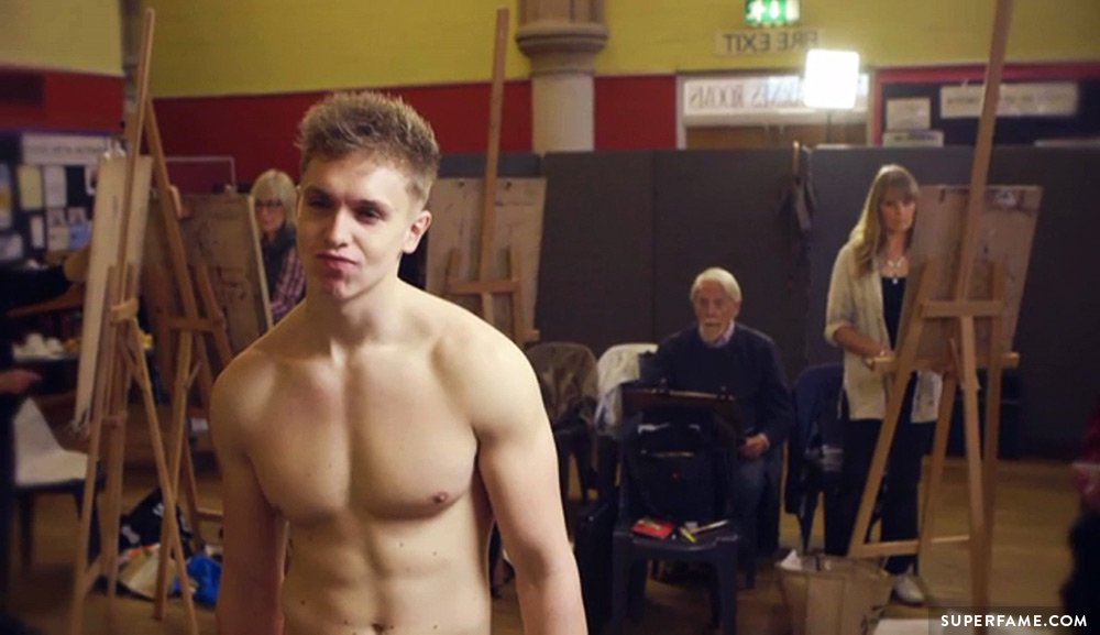 Joe Weller topless.