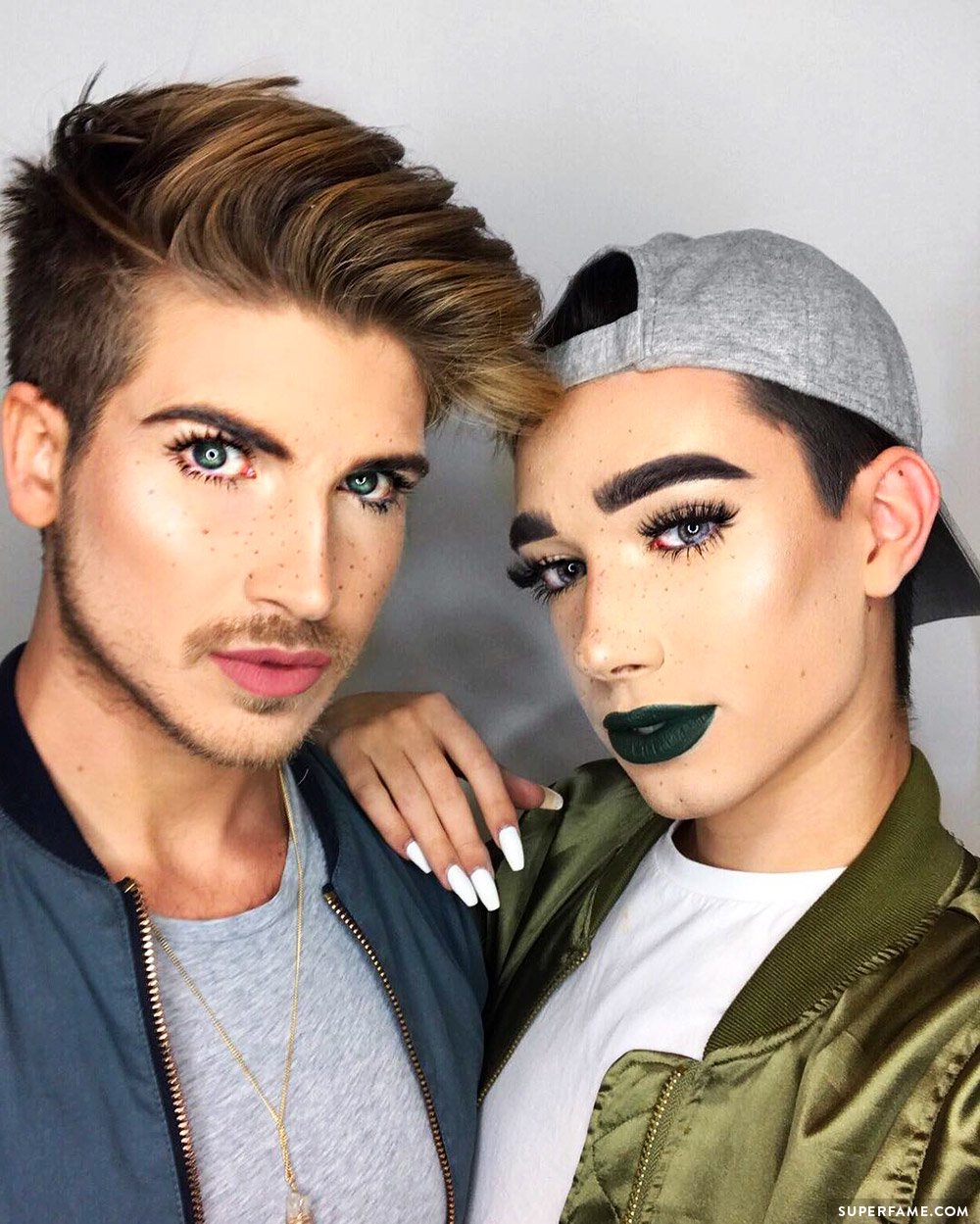 Joey Graceffa with James Charles.