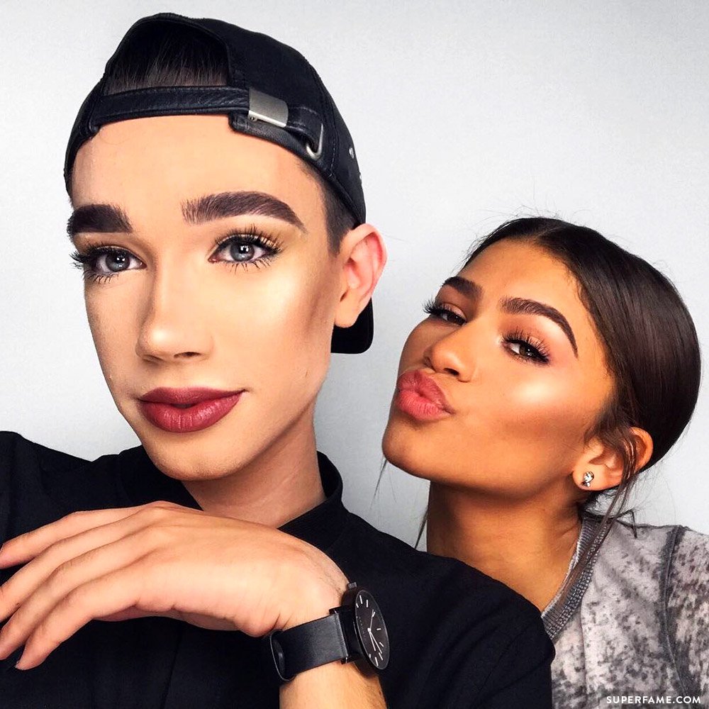 James Charles and Zendaya.