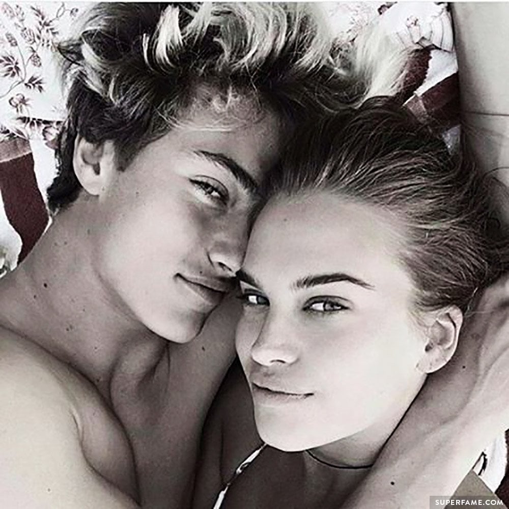 Lucky Blue Smith and Stormi.