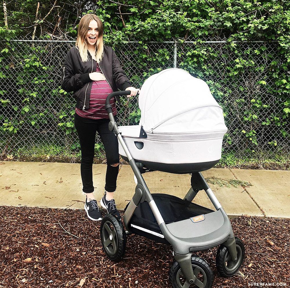 Acacia's stroller.